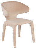Peach Velour Dining Chair Y168