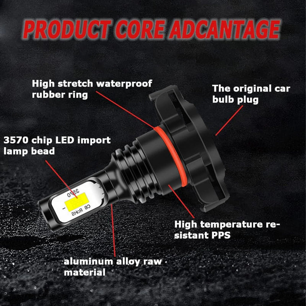 Ice Blue LED Fog Light Bulbs 2504 D670644