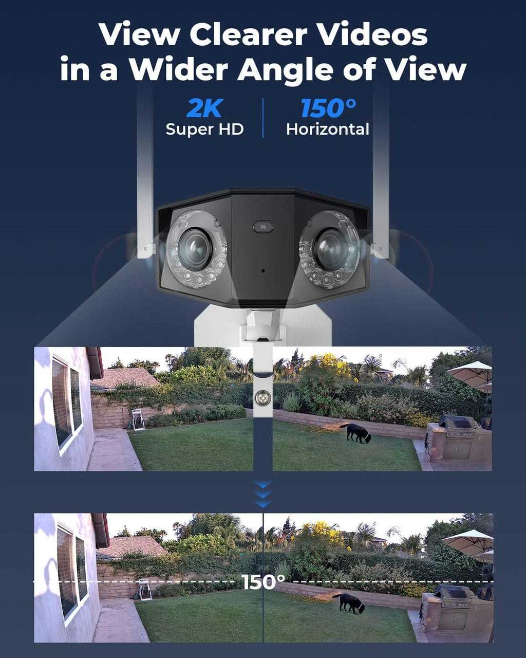 2K 4MP Outdoor WiFi Camera with Color Night Vision Z7712