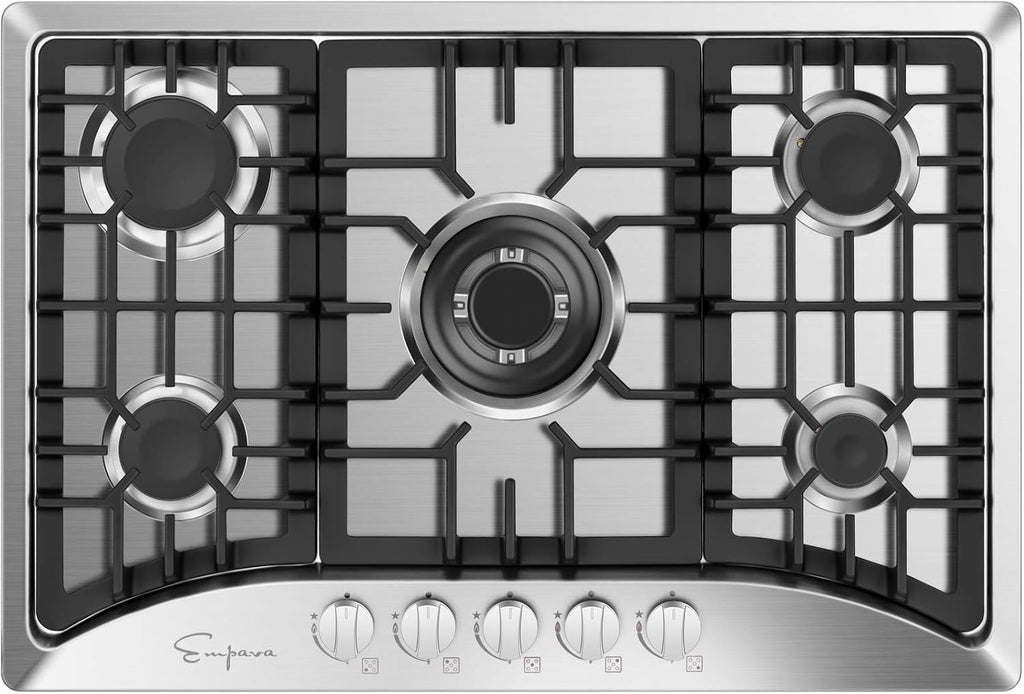 30" Gas Cooktop with 5 Sealed Burners in Stainless Steel H437575