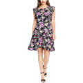 Black Flounce Dress V763