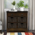 Rustic Storage Cabinet with Baskets M247027