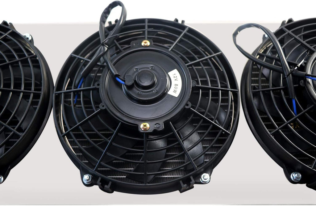 3 Row Core Aluminum Radiator with Fan Shroud and Relay C212
