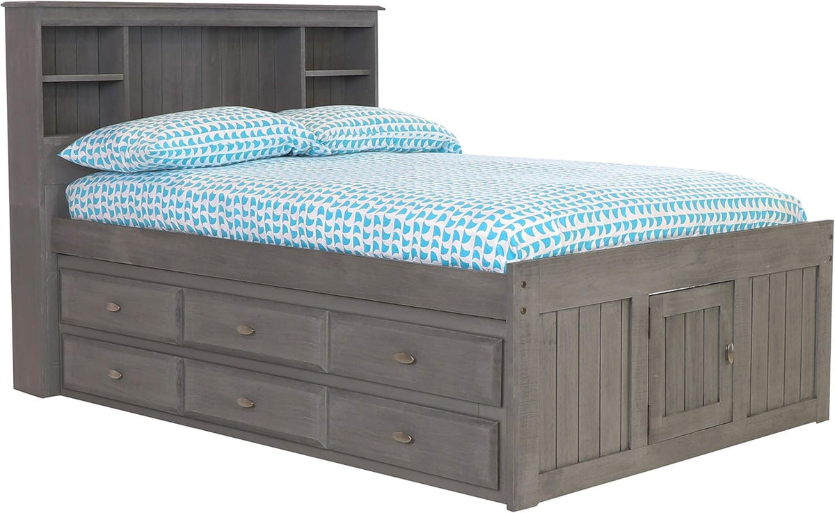 Full Bookcase Bed with 6 Drawers Y4295