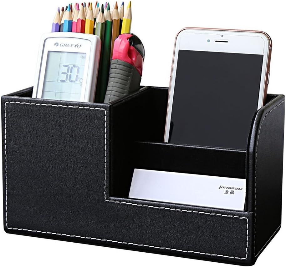 5 Pcs Desk Organizer Set with Tissue Box Cover, Mouse Pad, Holders J60671