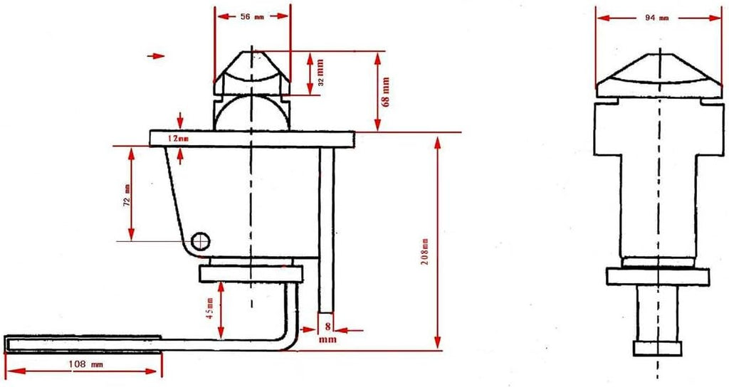 8 Pack Manual Twist Lock Weld Type for Chassis J934