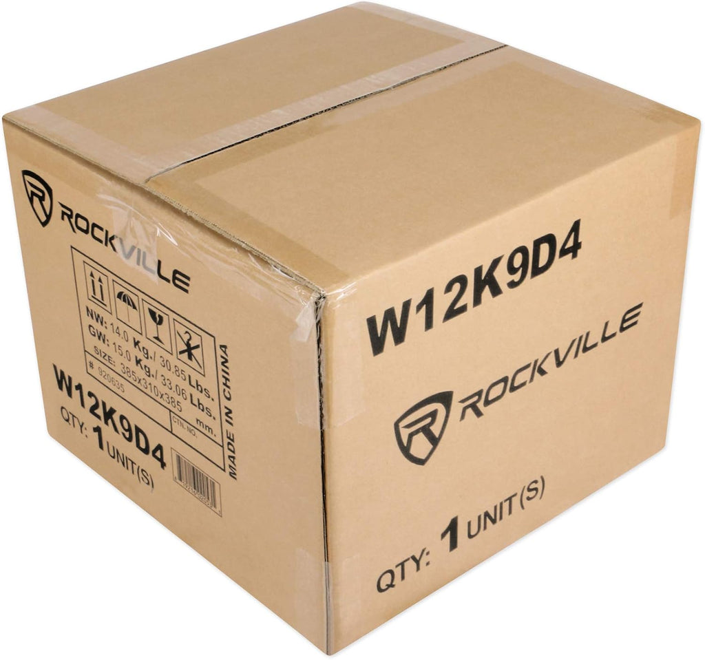 12 4000 Watt Car Audio Subwoofer with Vented Sub Box Enclosure J7736
