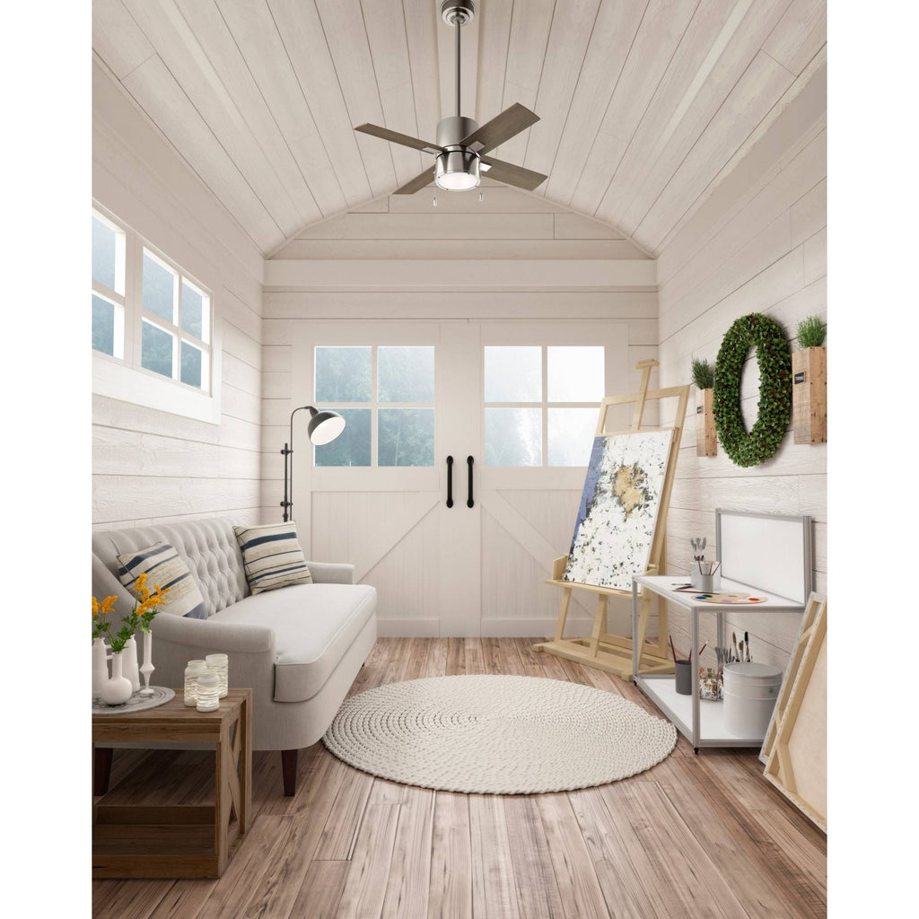 42x22 Indoor LED Ceiling Fan Matte Black P761674