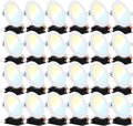 24 Pack 4 Inch Ultra Thin LED Recessed Ceiling Lights, 3000K Warm White, Dimmable 10W, 650 LM, Smooth Trim Damp Rated F937