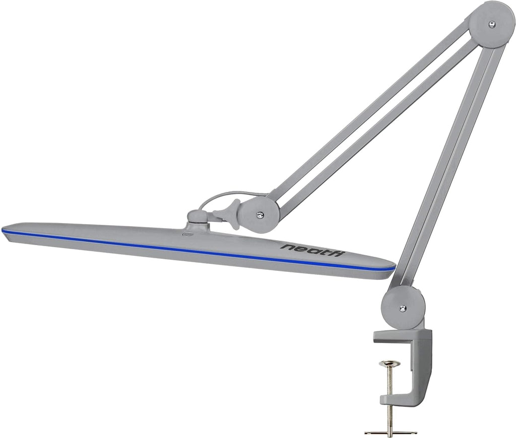 Silver LED Task Lamp with Clamp, 23 Inches M167
