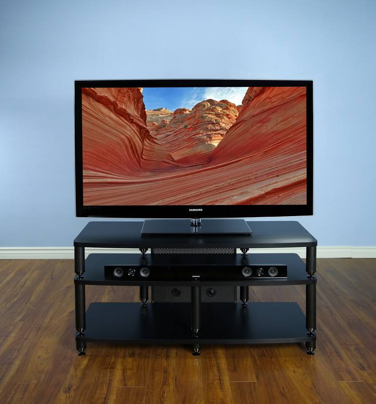 48x22 Pro Audio and Video Stand in Black S2018