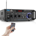2 Pack Wireless Bluetooth Stereo Amplifier with Remote D89009