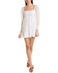 Tiered Tie Back Mini Dress J6477