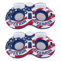 Inflatable American Flag 2 Person Pool Float with Cooler (2 Pack) L924138