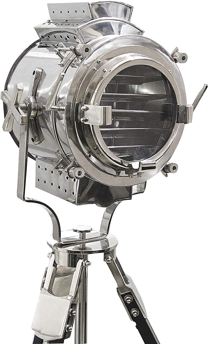Chrome Tripod Floor Lamp 65 Inches Z97693
