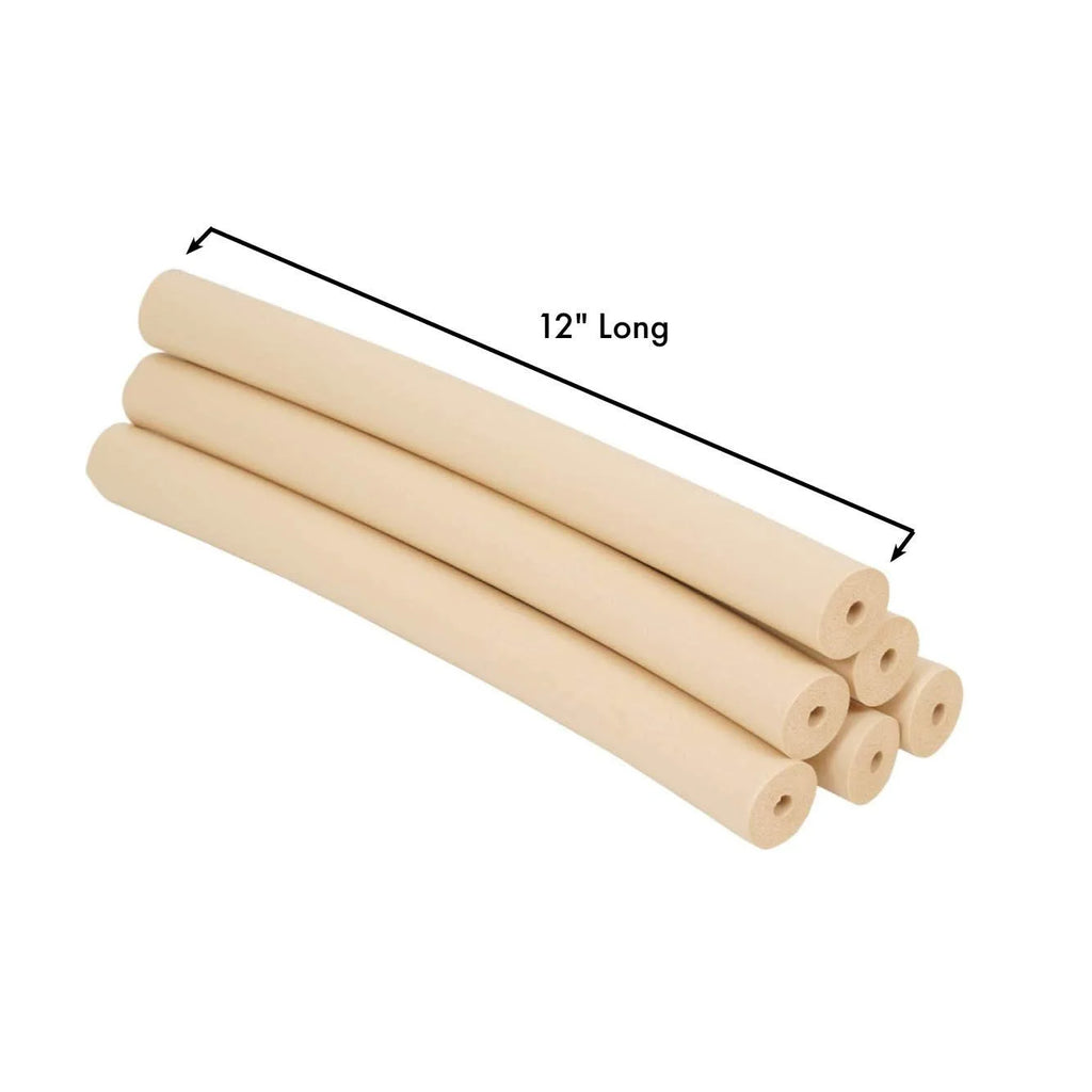Foam Tubing, Tan, 1/4", Pack of 6 I221