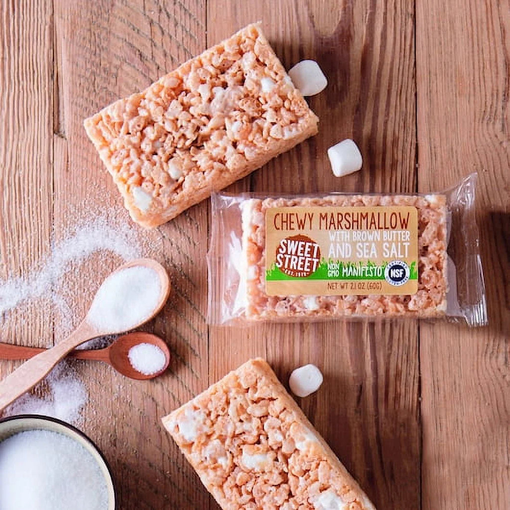 Chewy Marshmallow Bars with Brown Butter & Sea Salt (8 Count) T442