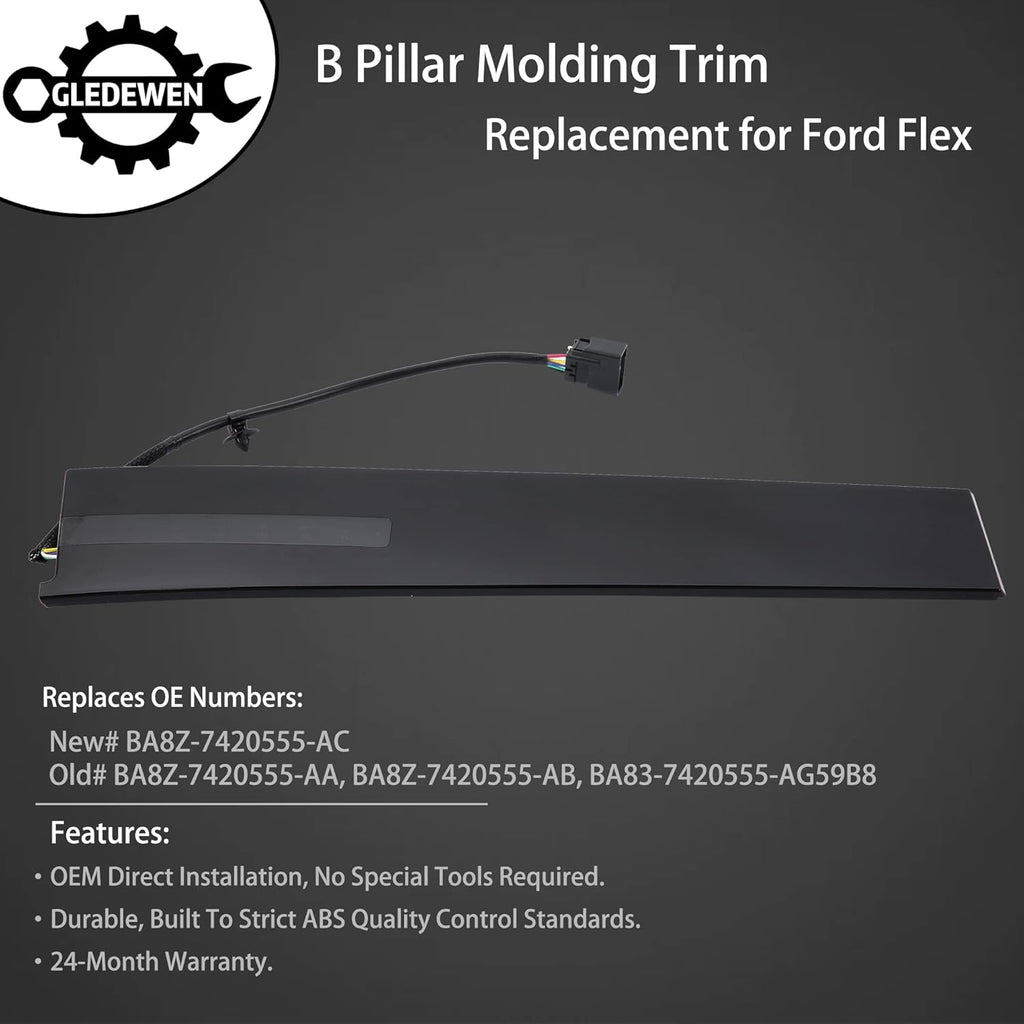 B Pillar Molding Trim with Door Entry Keypad, Driver Front Left Outer LH Side W207525