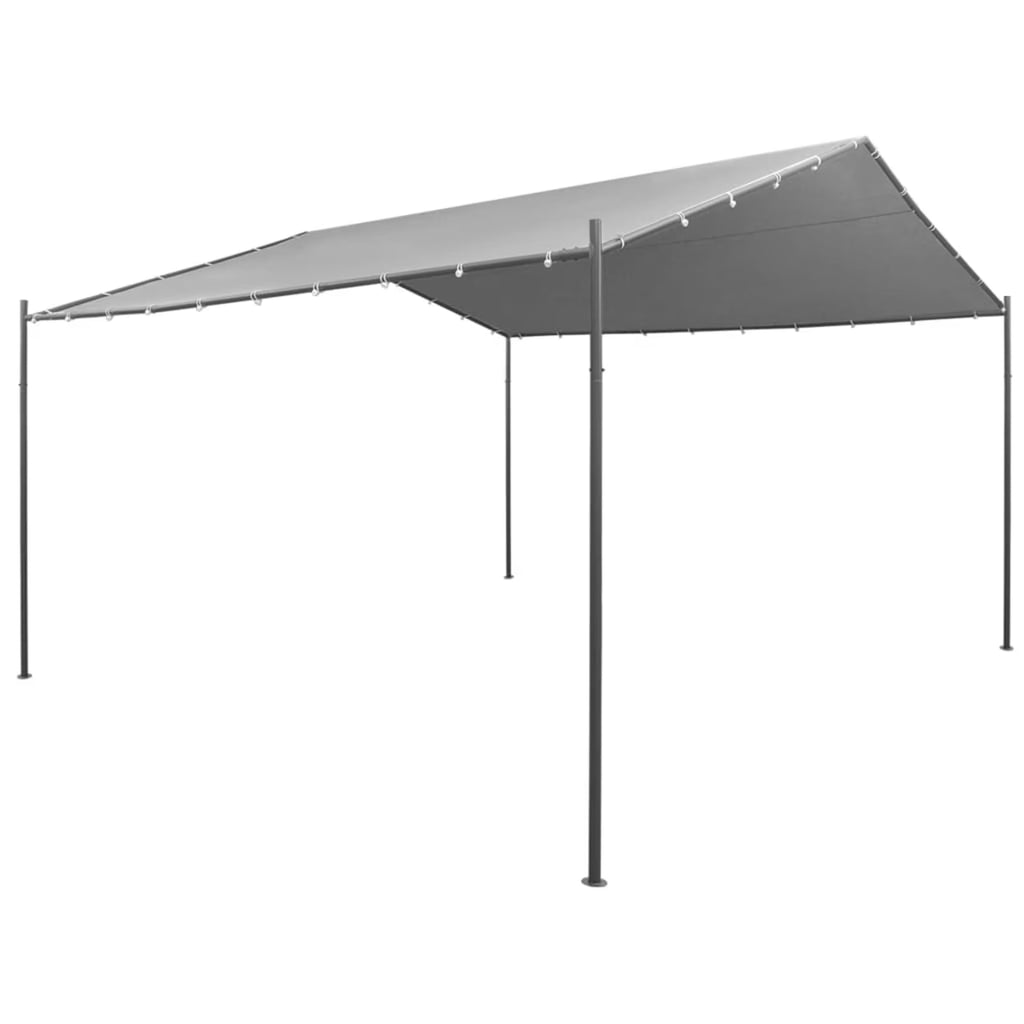 Steel Gazebo 157.5"x157.5"x102.4" Anthracite O8754