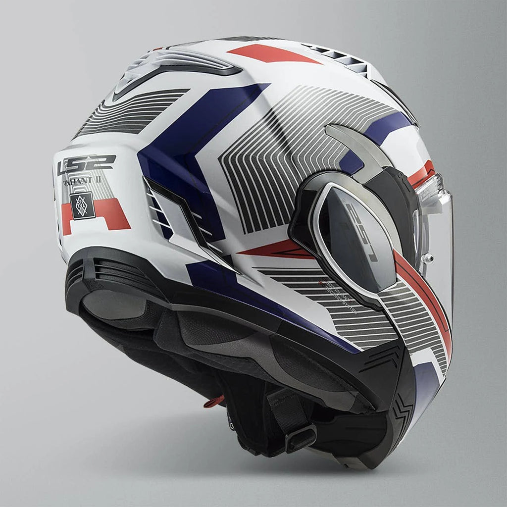White Red Blue Revo Helmet I4644