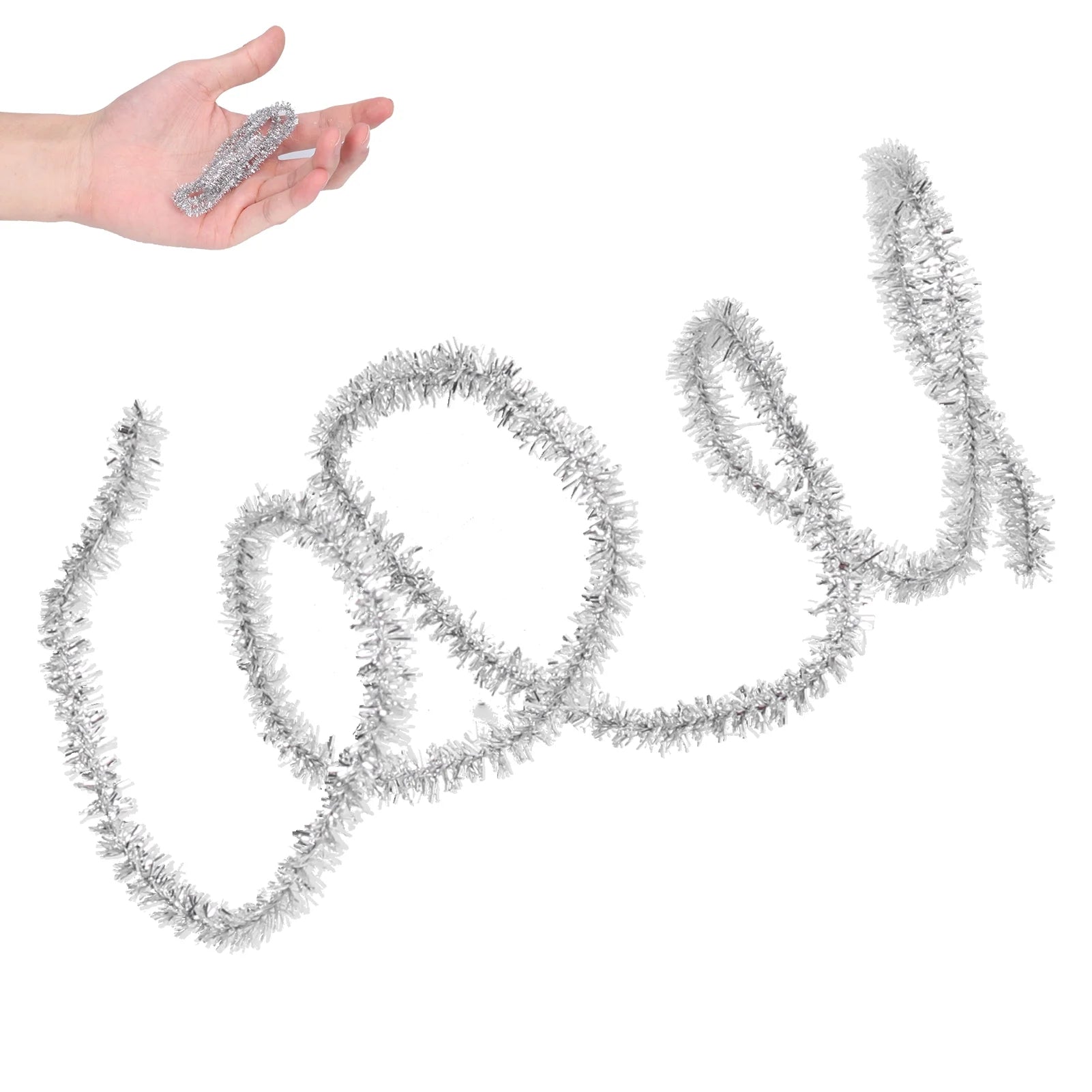Miniature Metallic Foil Garland Decoration 45cm Q236155