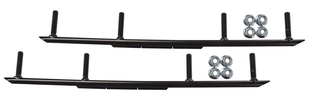 Orange XT Snowmobile Skis with 10" Round Bars Complete Kit Y358865