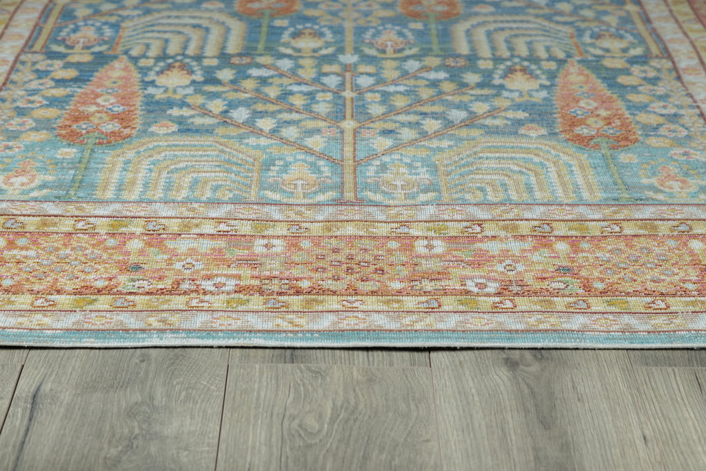 Blue Polyester Area Rug 7'10" X 10'6" V410385