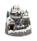 Lighted Musical Christmas Village with Train P8691