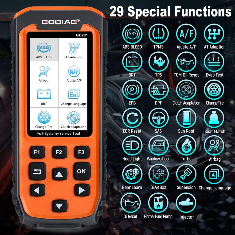 OBD2 Scanner Diagnostic Scan Tool with 29 Reset Service B243