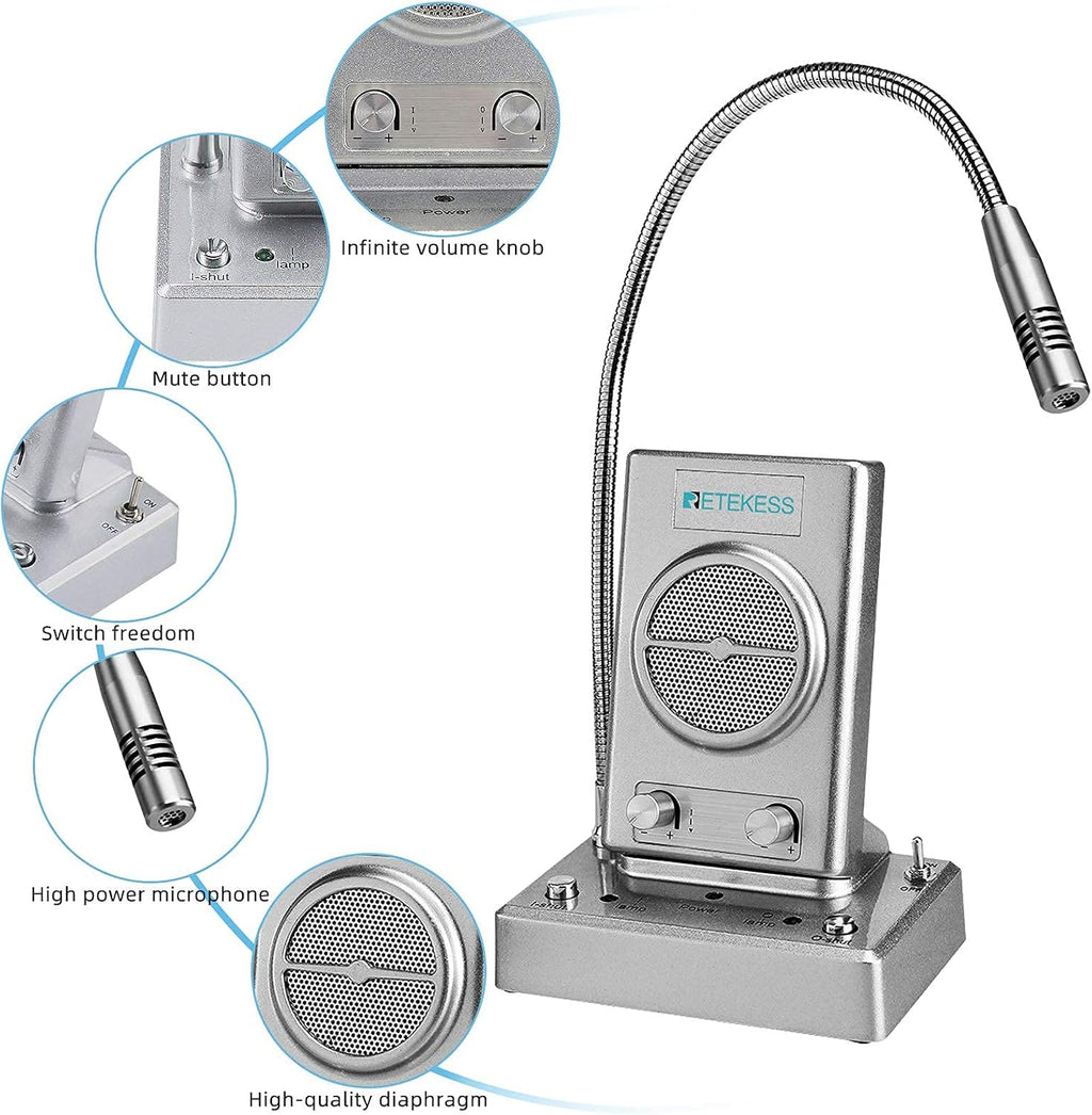 Window Intercom with Outer Speaker, Pack of 2 H854018