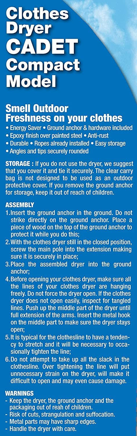 Outdoor Dryer Cadet 91 ft. U683813