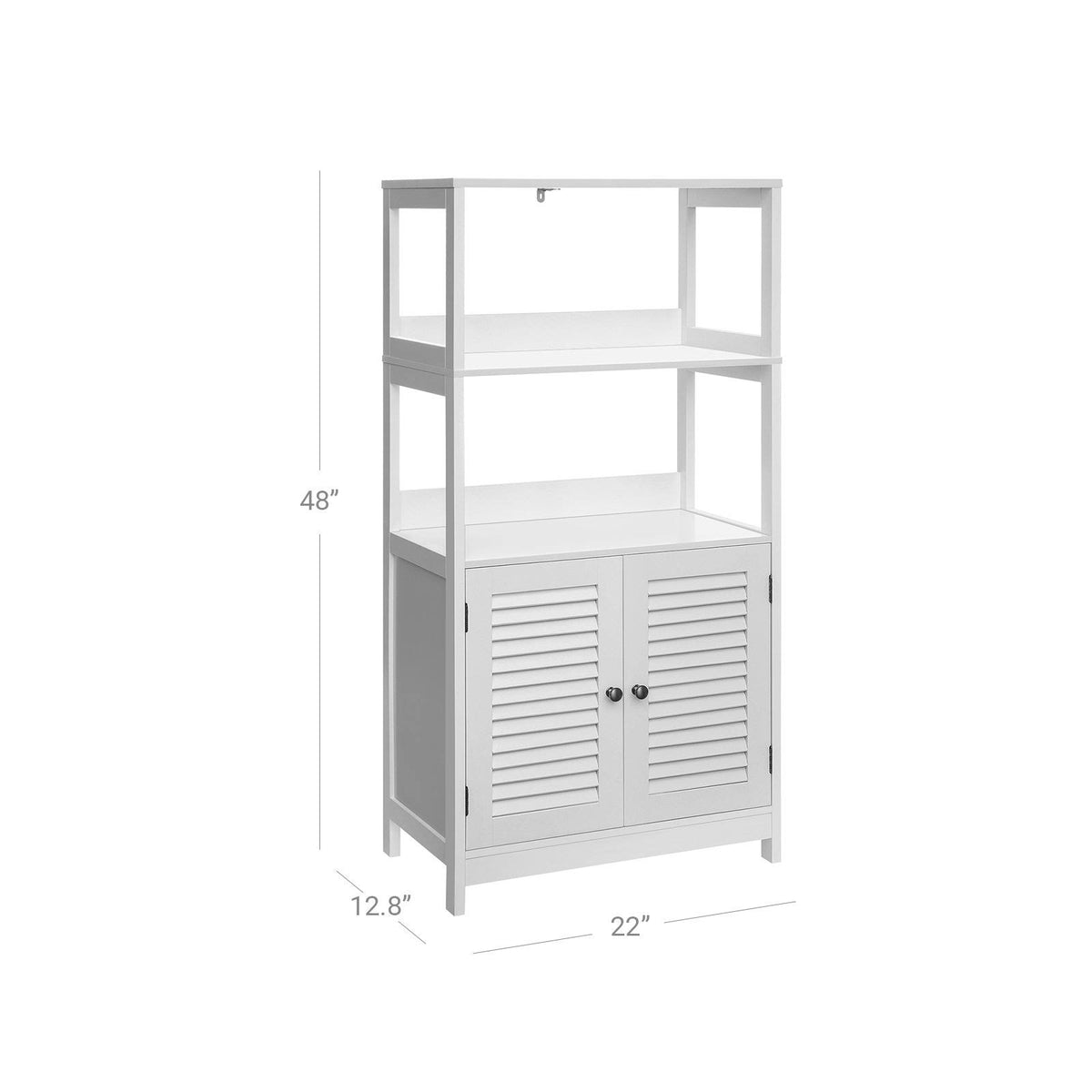 White Freestanding Tall Cabinet D785