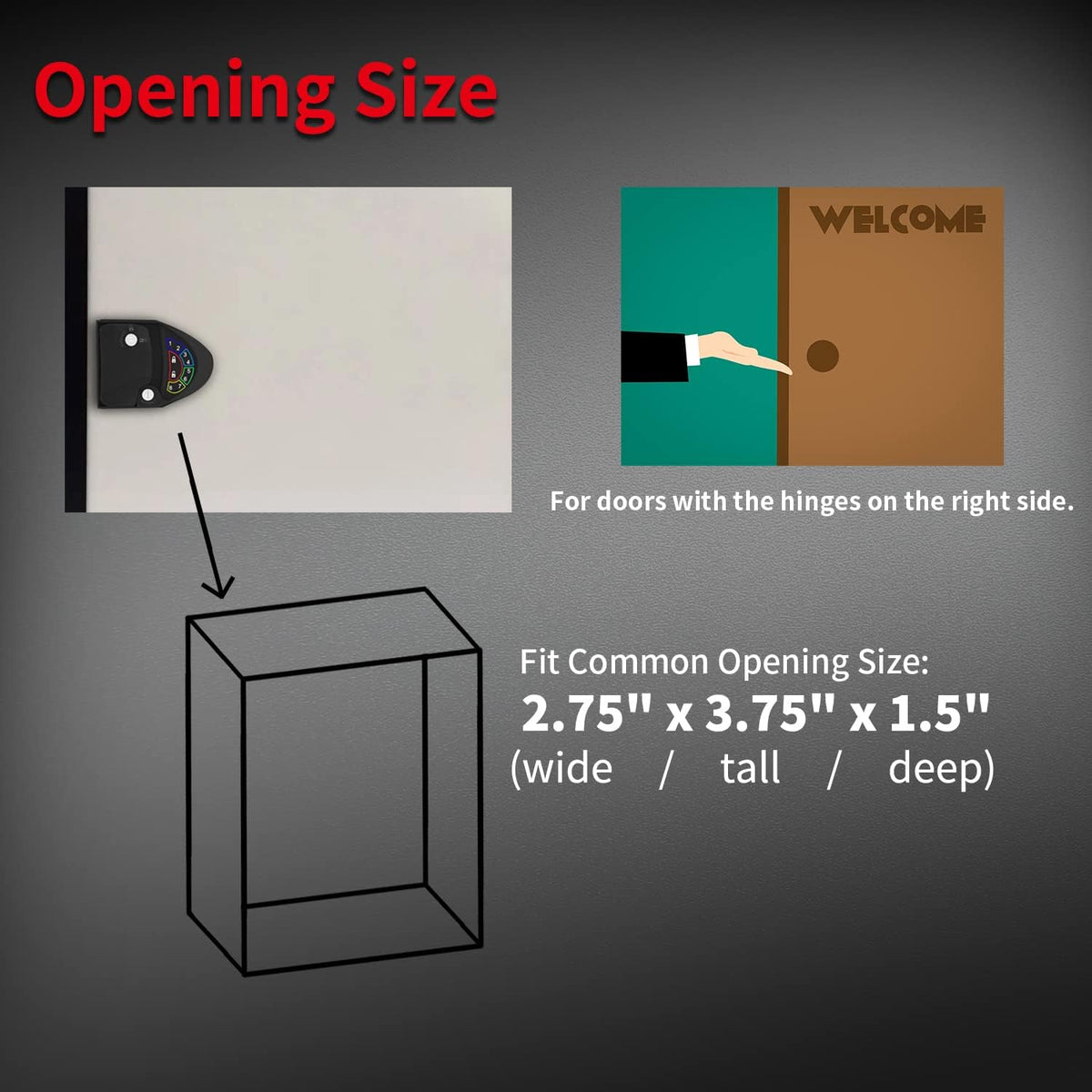 Metal RV Lock Keyless Entry with Deadbolt, Backlit Keypad, Wireless Fobs, Keys and Gasket K47767
