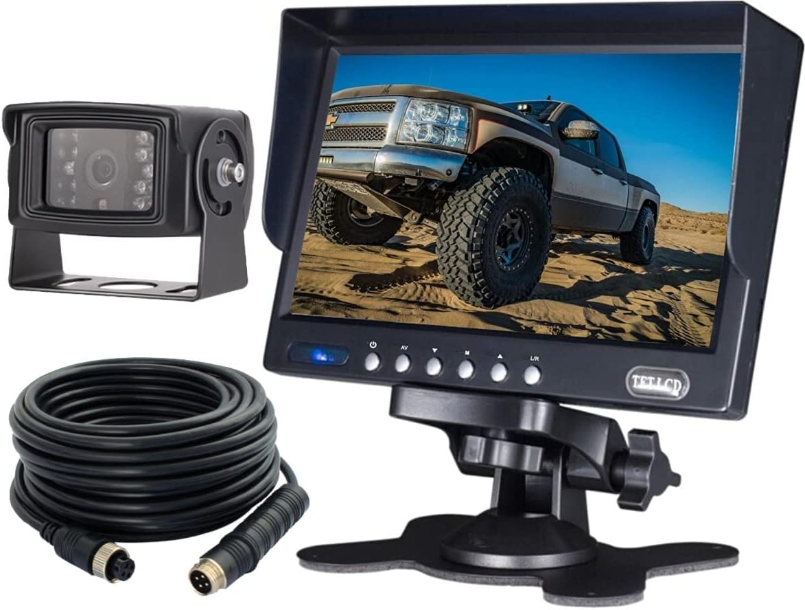 7" LCD Monitor Backup Camera System with Night Vision Waterproof Camera S471