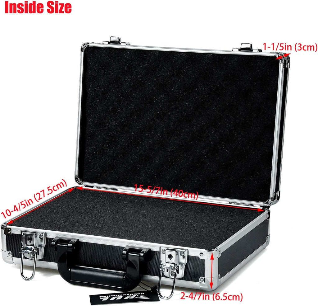 16in Two-Tone Aluminum Case with Pluck Foam Interior, Pack of 2 R364