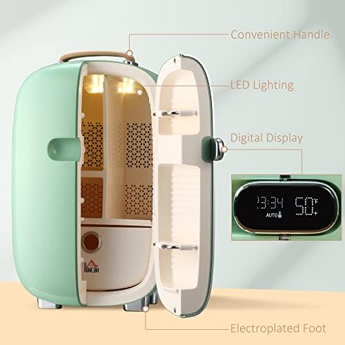 Portable Skincare Fridge with LED Display 12L Mini Fridge Pink I11261