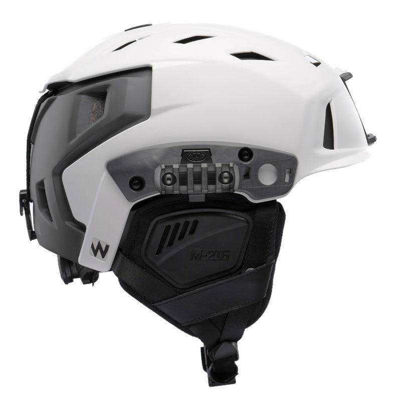 White Gray Ski Search and Rescue Helmet Q892