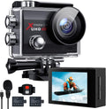 4K 20MP Waterproof Action Camera with Dual Microphone and 2 Batteries B72194