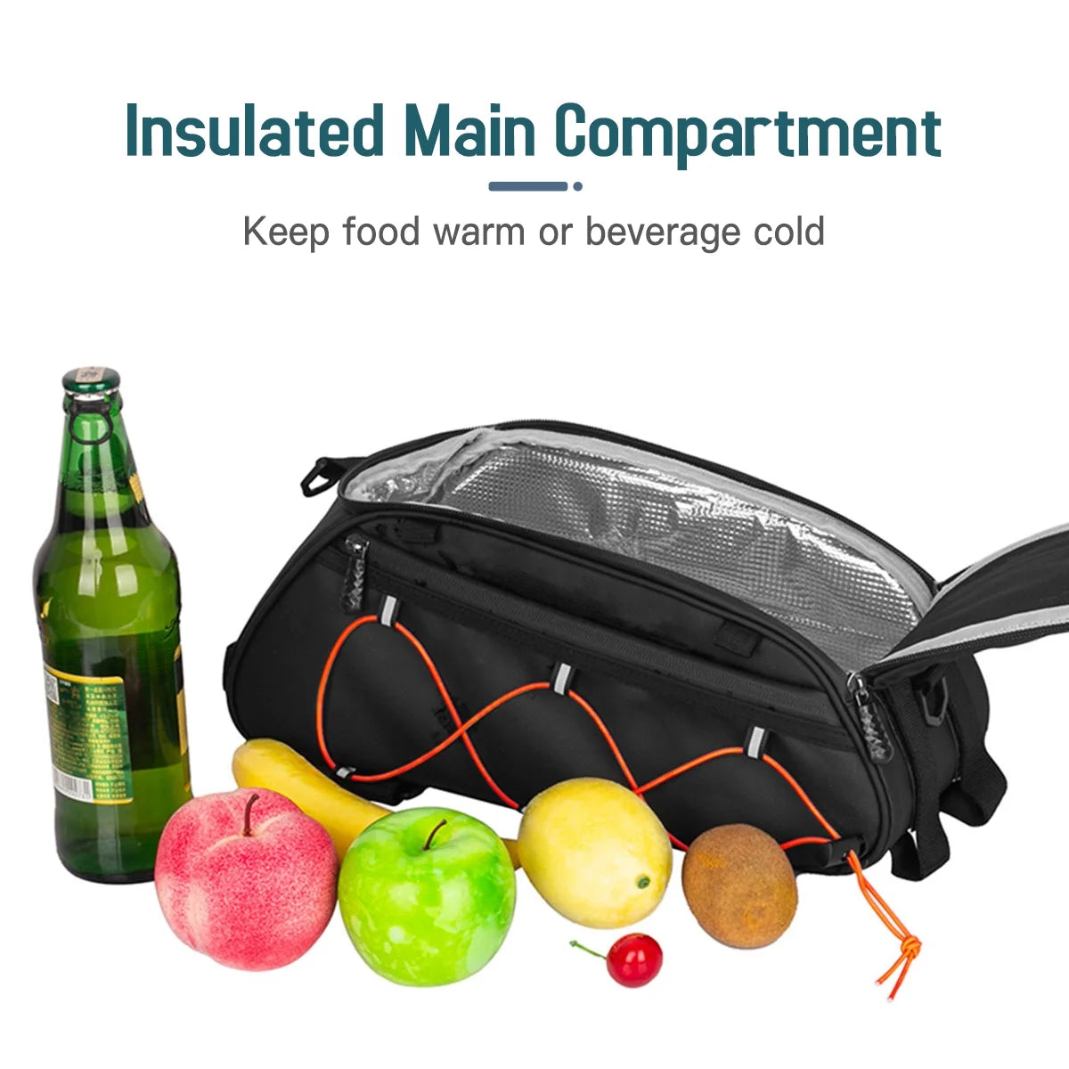 Waterproof Rear Seat Bike Bag with 2 Side Hanging Bags V1026