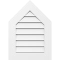 16x22W x 36x22H Peaked Top Surface Mount PVC Gable Vent 9/12 Pitch H209043