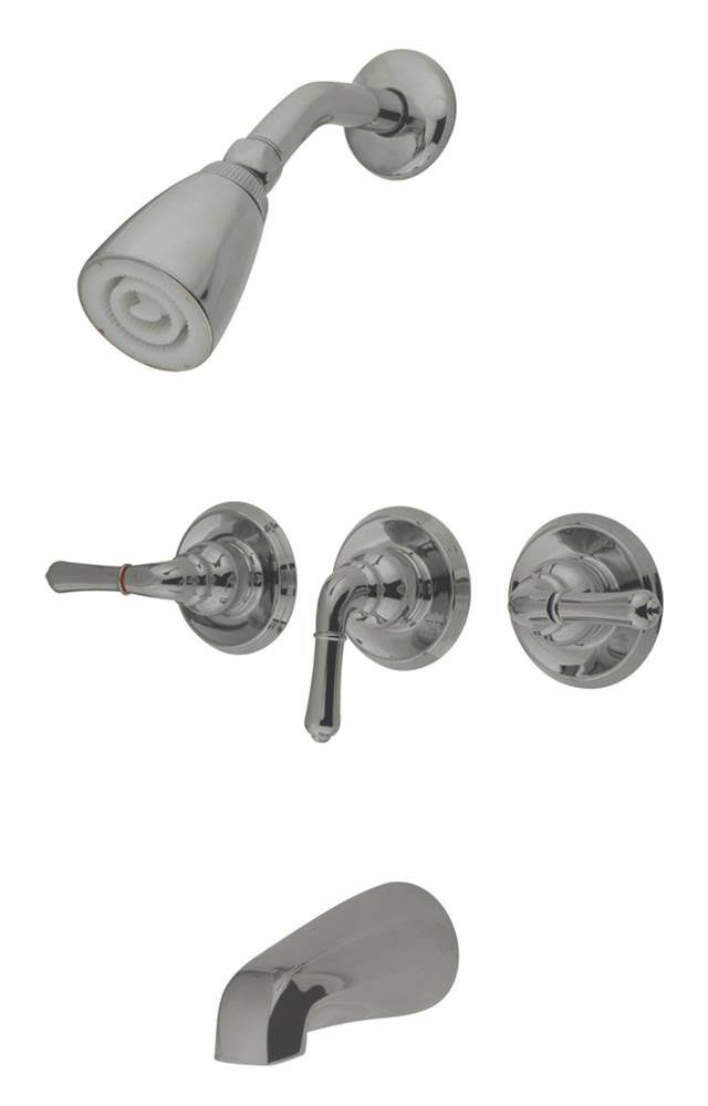 Satin Nickel Tub and Shower Faucet Y24959