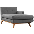 Grey Fabric Right-Arm Chaise A88148