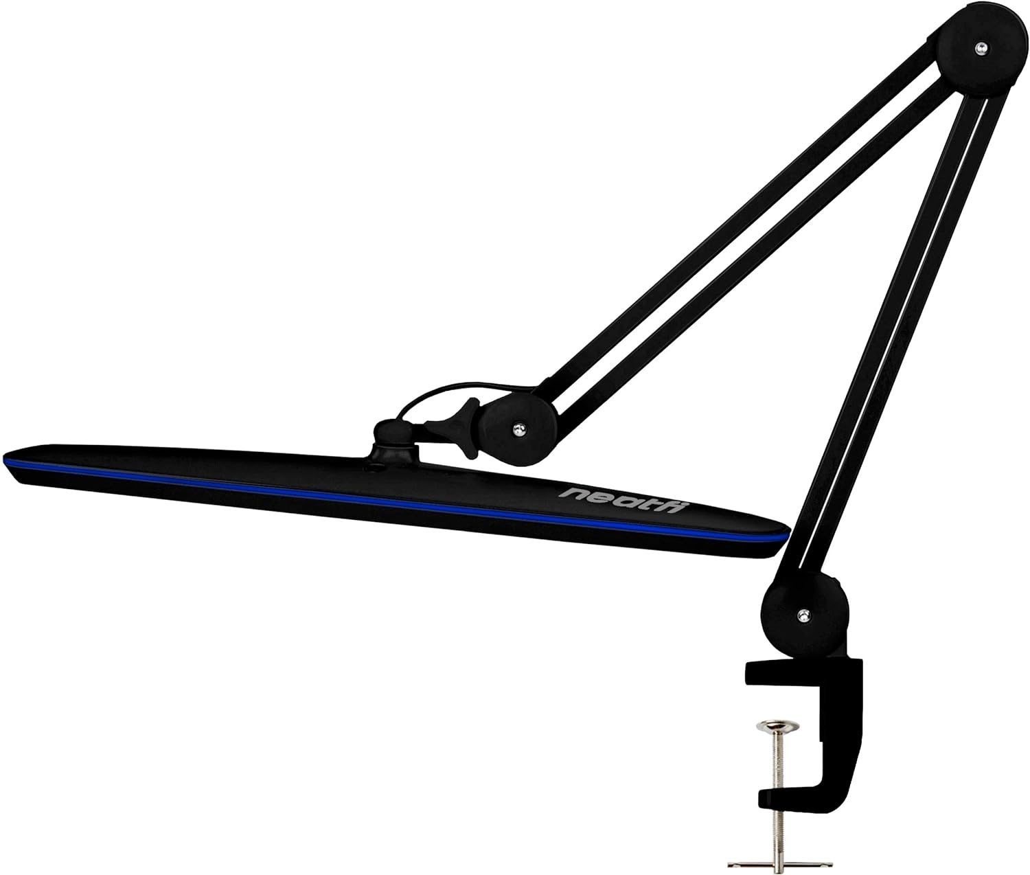 Silver LED Task Lamp with Clamp, 23 Inches M167