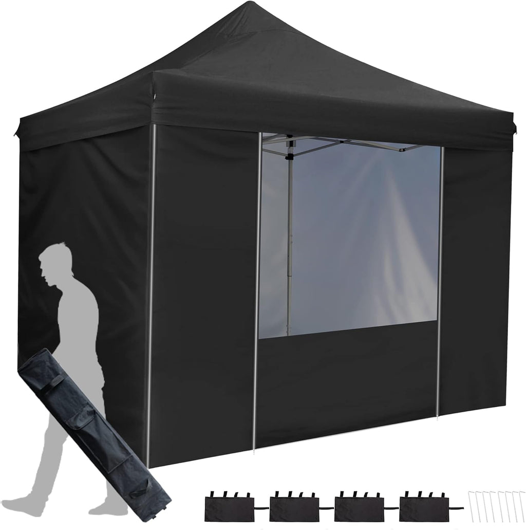 10'x10' Pop Up Canopy with Wheeled Carry Bag, Gray V162