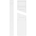 8x22W x 108x22H x 2x22P Flat Panel PVC Pilaster with Decorative Capital & Base (Pair) Z37741