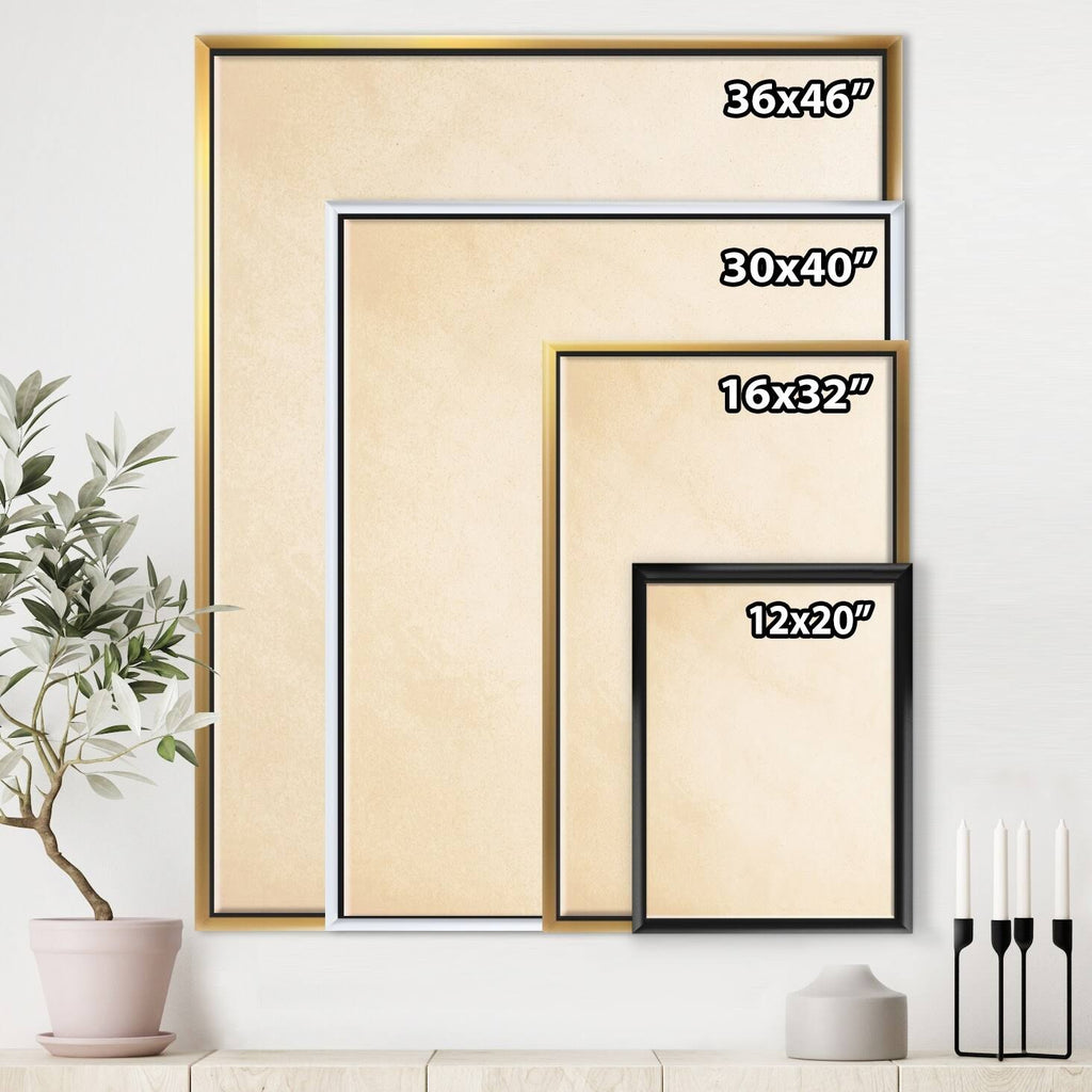 Black Framed Canvas E4541