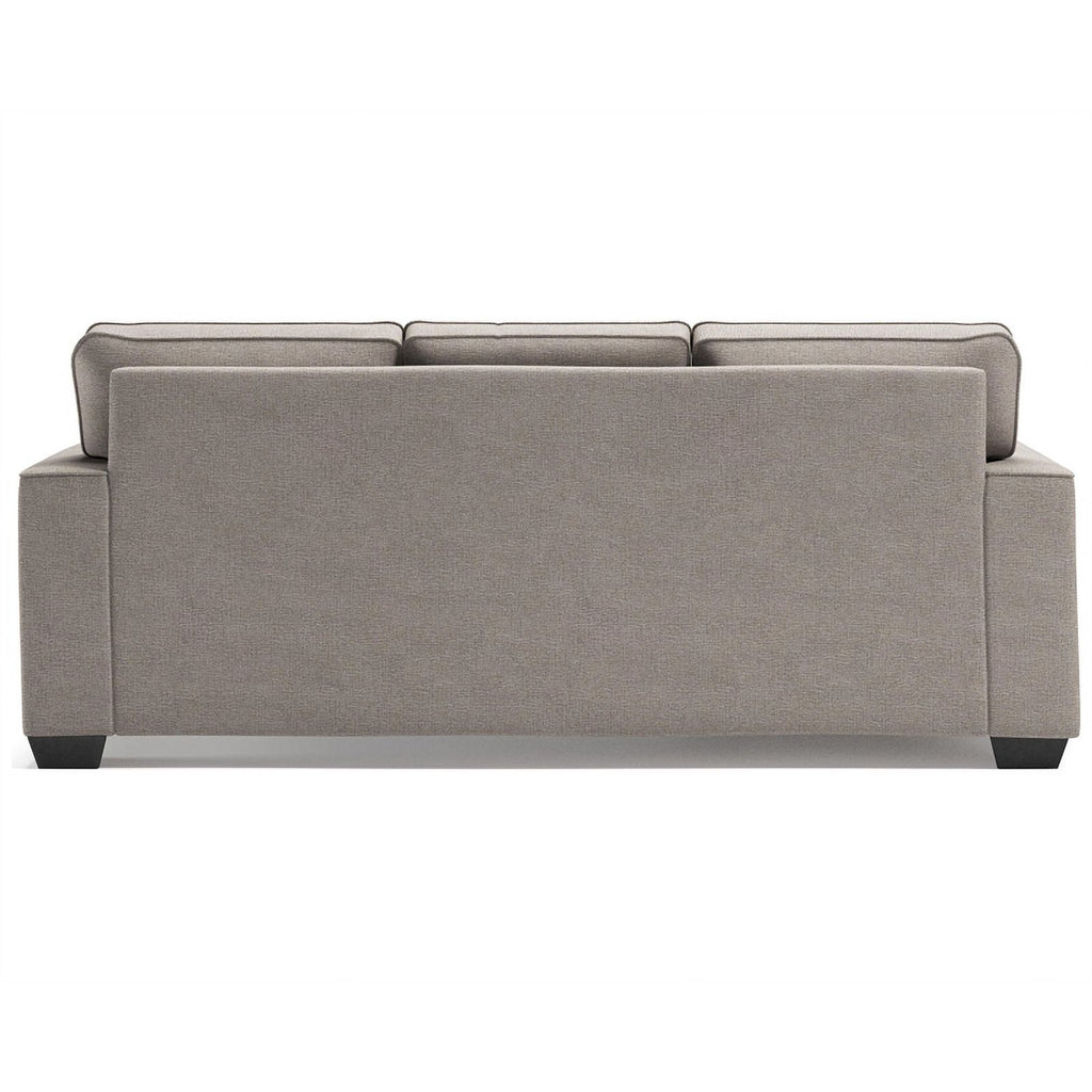 Modern Fabric & Wood Sofa Chaise in Stone Light Gray L6649