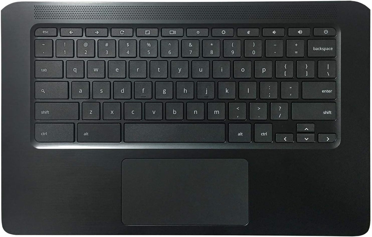 Black Palmrest Upper Case with Keyboard and Touchpad Assembly Replacement Part for HP Chromebook 14 14A G5 I5087