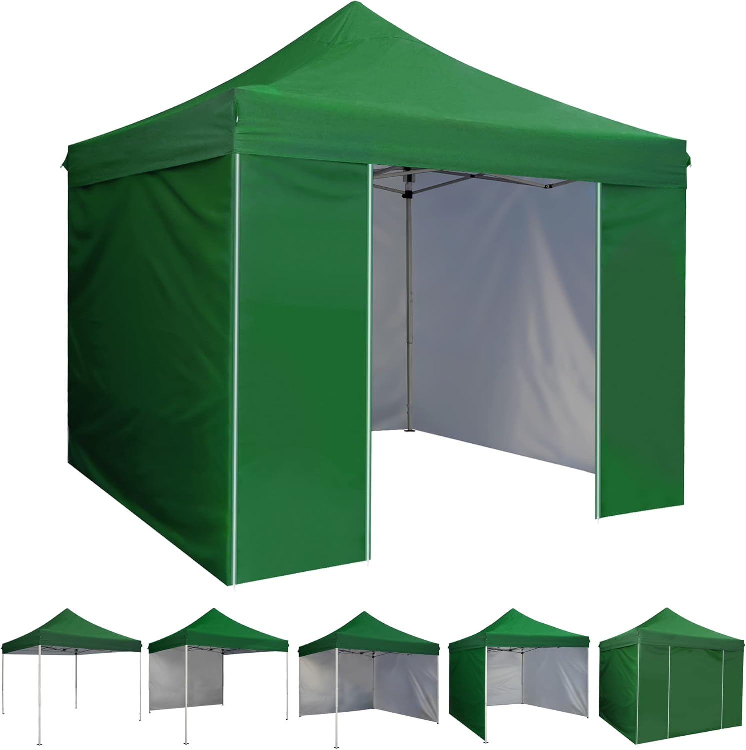 10'x10' Pop Up Canopy with Wheeled Carry Bag, Gray V162