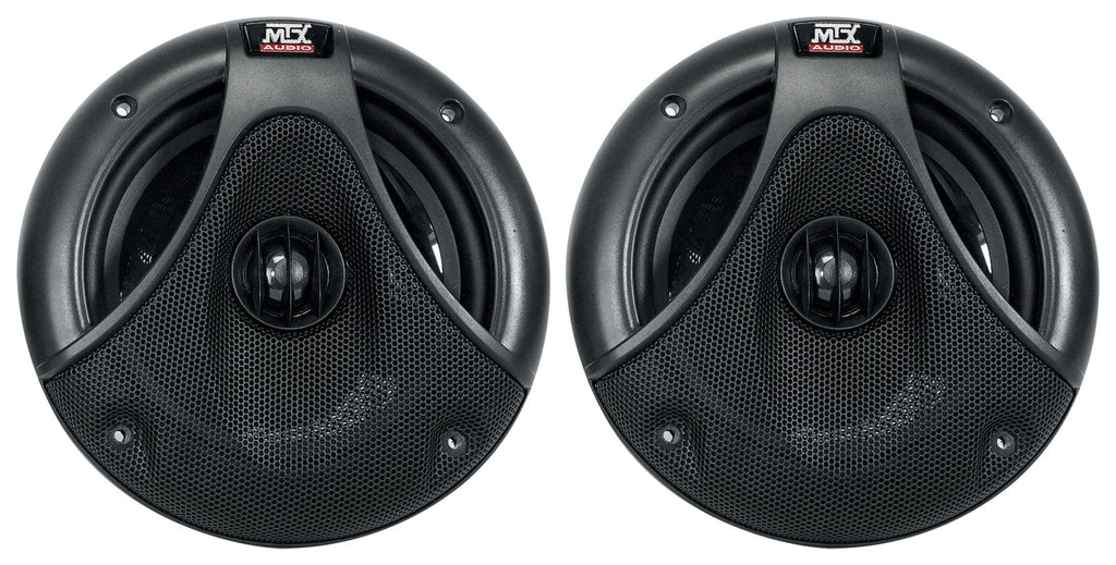 6.5" 150 Watt Black Marine Boat Wakeboard Tower Speakers W2196